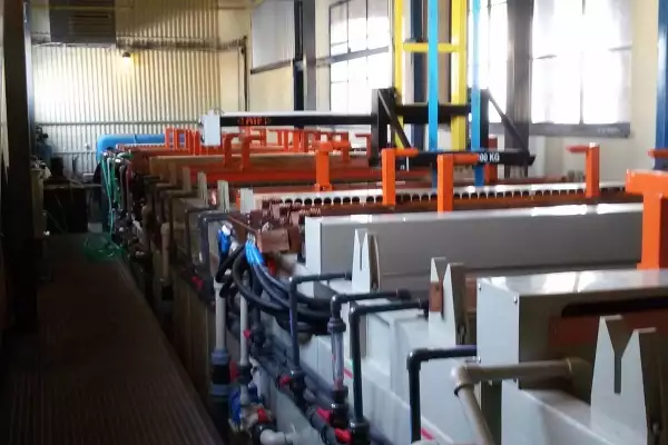 Acidic zinc plating line