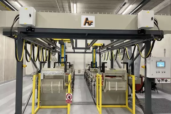 Barrel tin plating line